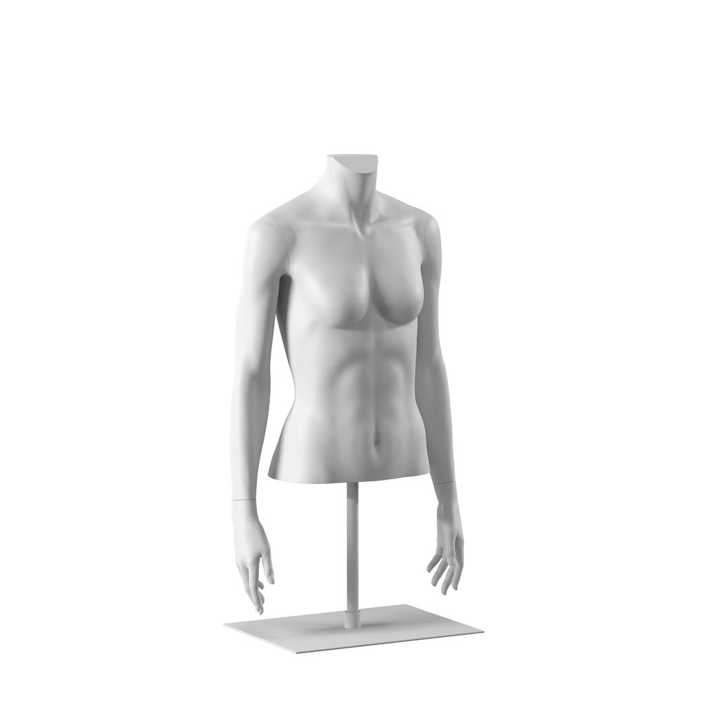 BINK - Buste femme court, blanc, socle inclus, Bio FRP