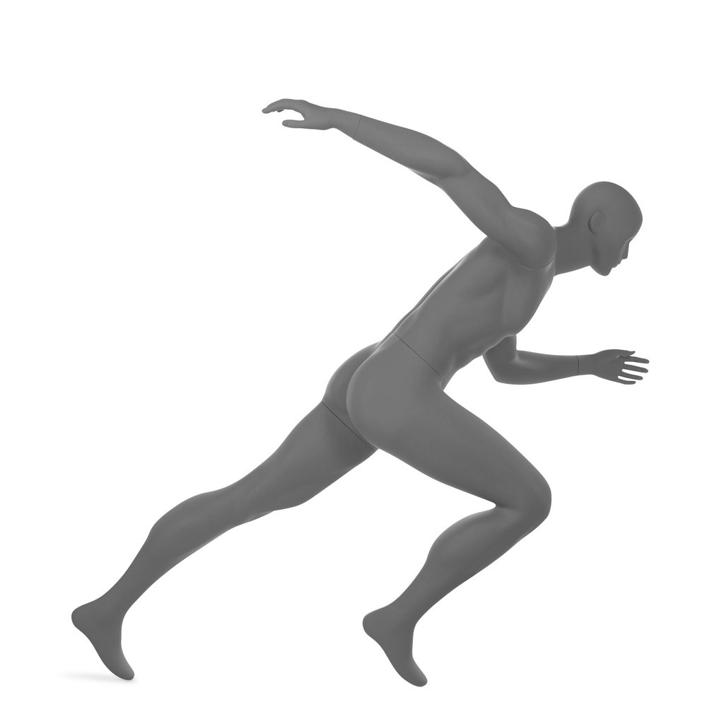 BINK - Herrenfigur abstraktem Kopf, Runner, Top Sports