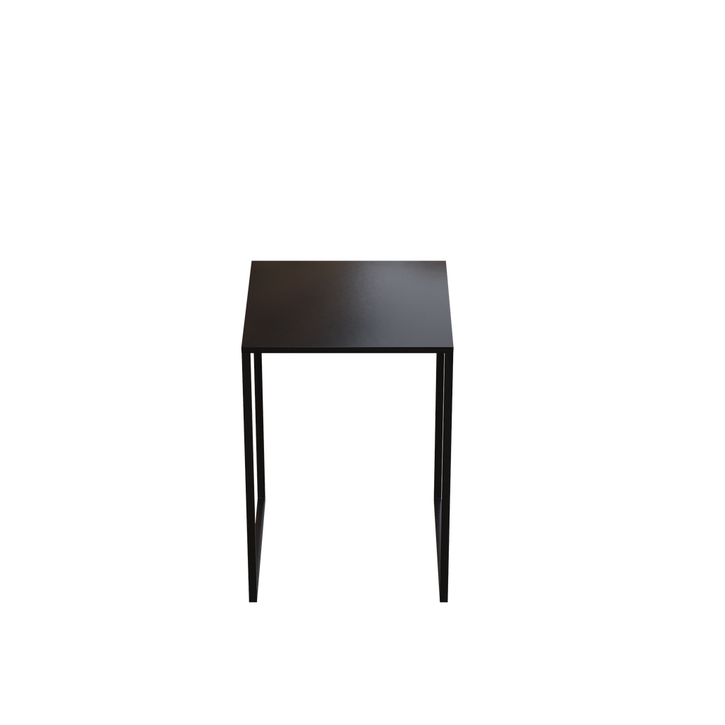 BINK - Beistelltisch 30x30xh43 cm, schwarz pulverbeschichtetes Metall