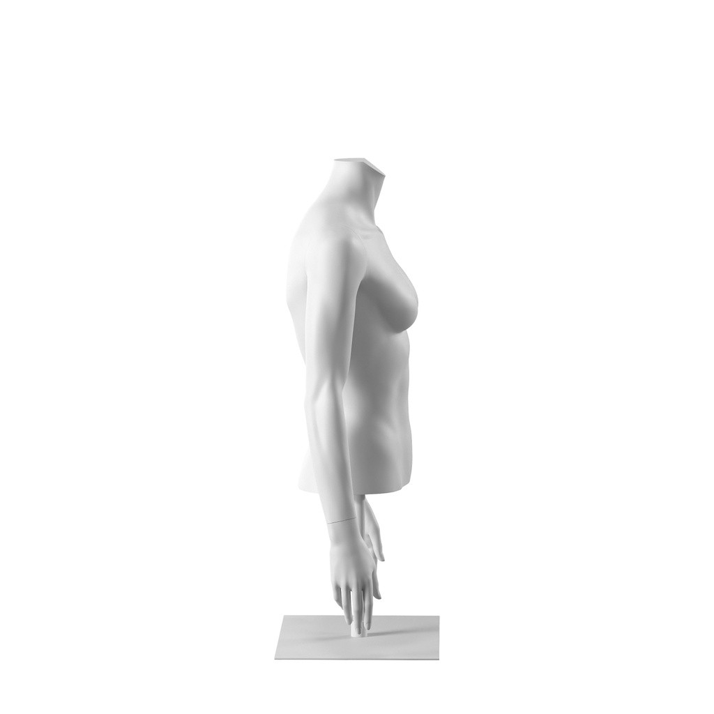 BINK - Buste femme court, blanc, socle inclus, Bio FRP