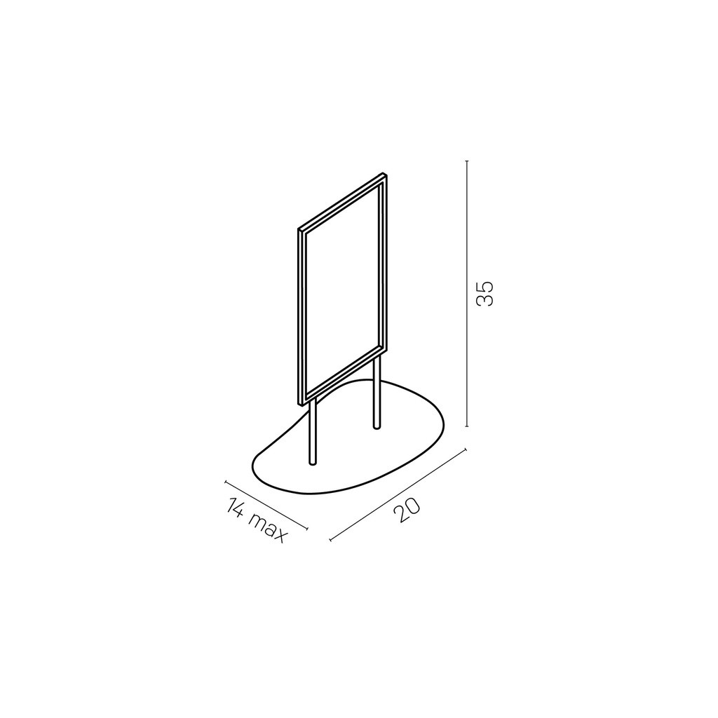 BINK - Info stand A5, white