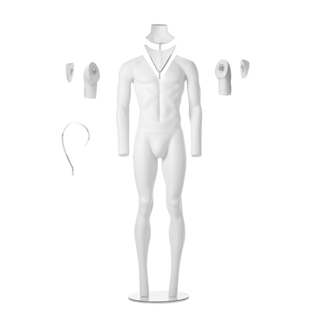 BINK - Ghost herenmannequin voor productfotografie, Packshot, maat M/L  regular fit, pose M03
