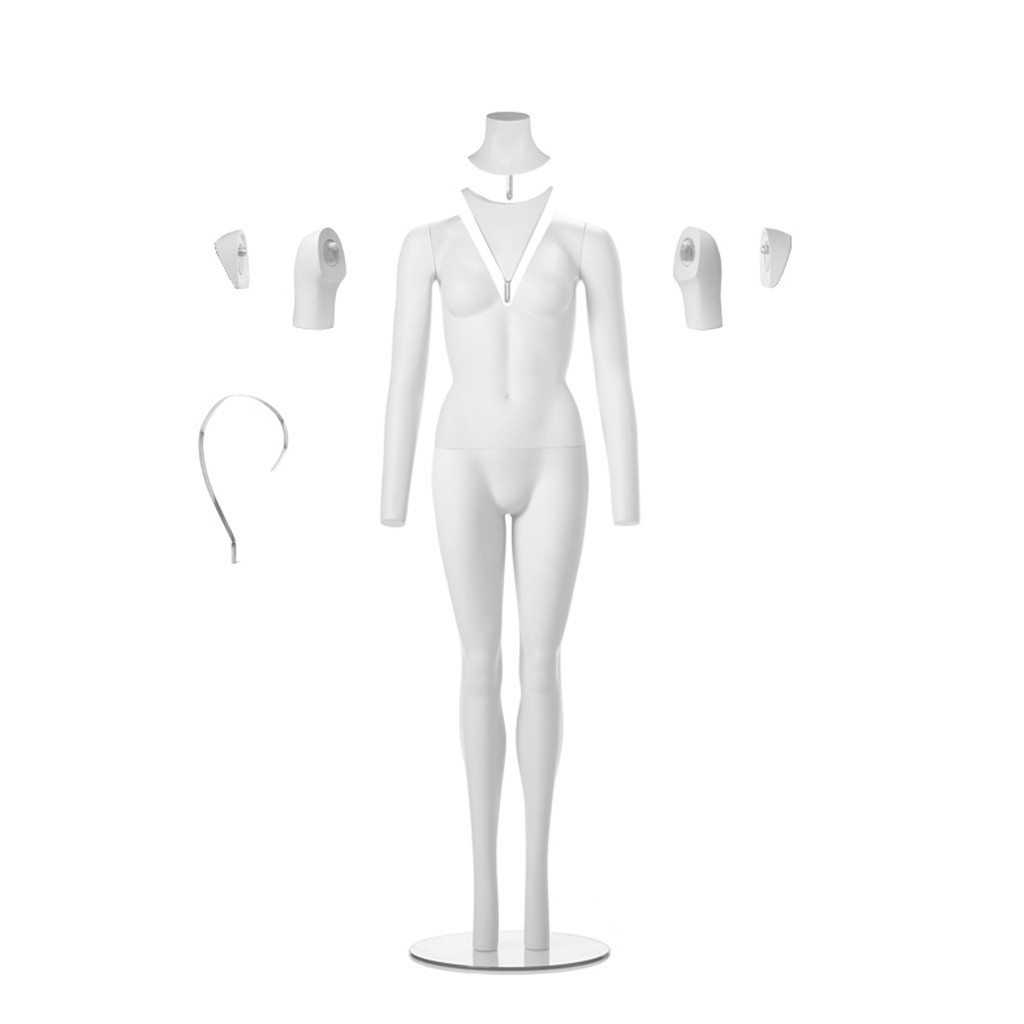 BINK - Ghost damesmannequin voor productfotografie, Packshot, maat 36/38 regular fit, pose FS03