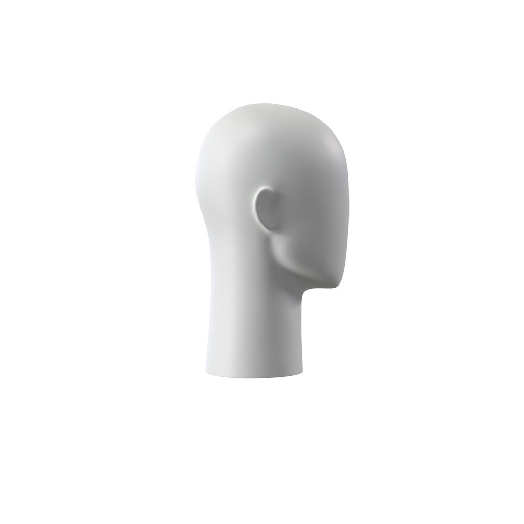 BINK - Sport egg head display, grey, abstract head, pose 301