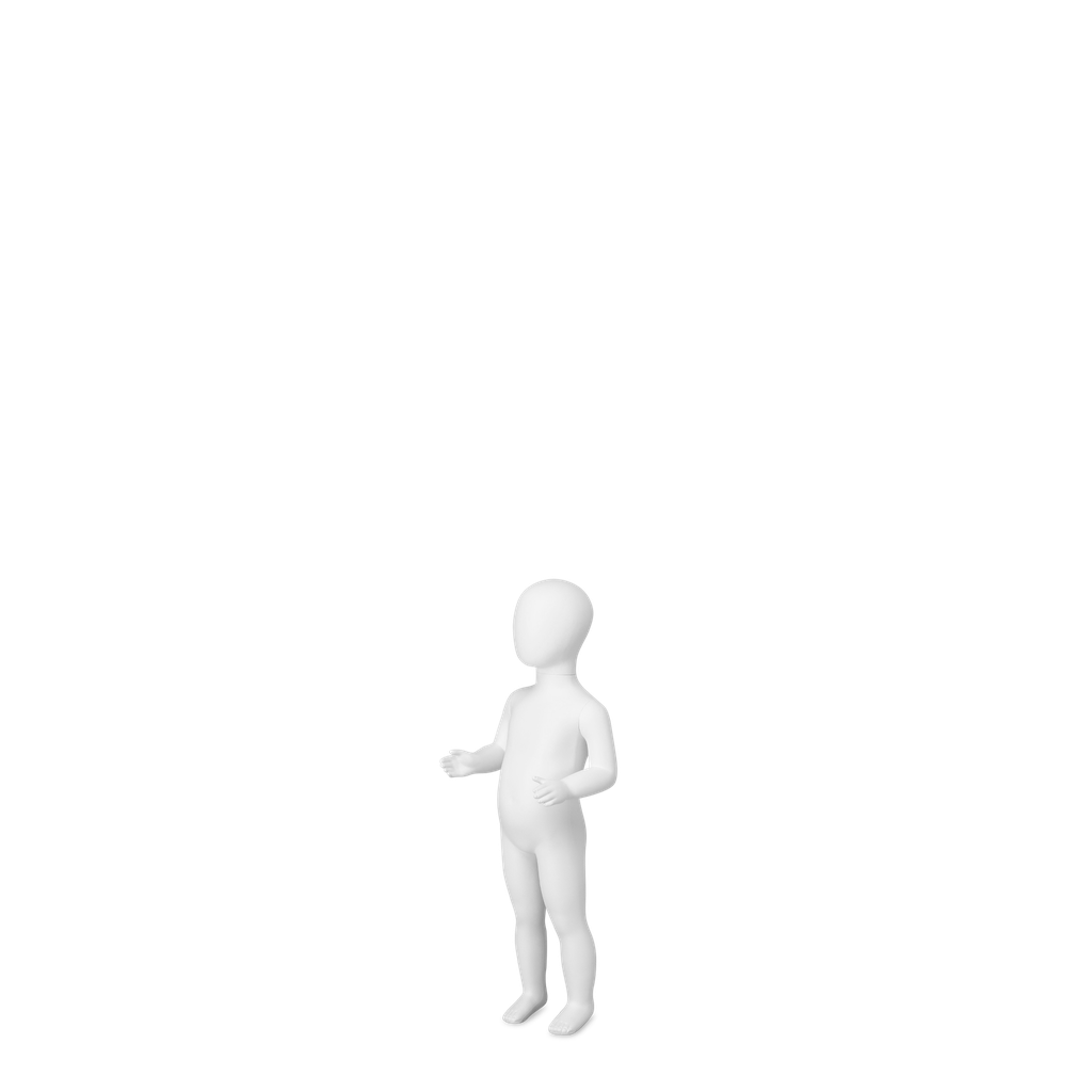 BINK - Maniquí infantil, 1 año, blanco mate, Cosmic