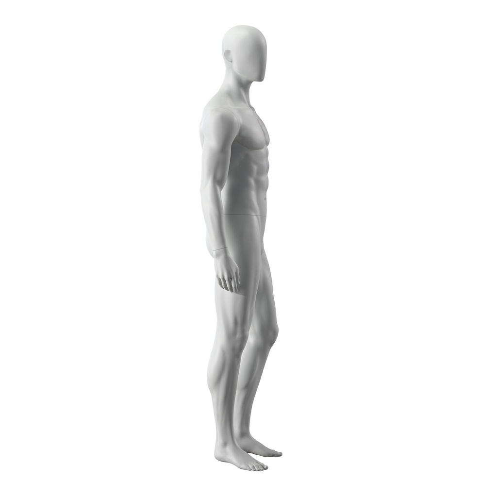 BINK - Sport heren mannequin, grijs, abstract hoofd, staande pose 330