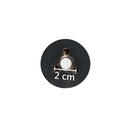Connector voor voetplaat, chroom