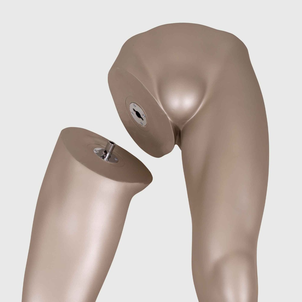 BINK - Mannequin Dessous Herr, metallische Hautfarbe, stehende Pose 51

