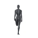 Stretching dames mannequin, grafiet grijs, gestilleerd hoofd, staande pose 03 