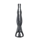Yoga sport dames mannequin, grafiet grijs, gestilleerd hoofd, pose 38