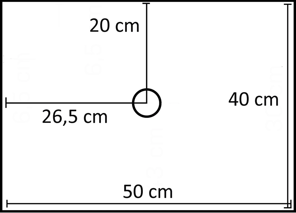 BINK - Rectangular base for backpin, In Shape, adult window mannequin, RVS