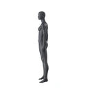 Sport dames mannequin, grafiet grijs, gestilleerd hoofd, staande pose 27