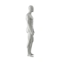 Sport heren mannequin, grijs, abstract hoofd, staande pose 333