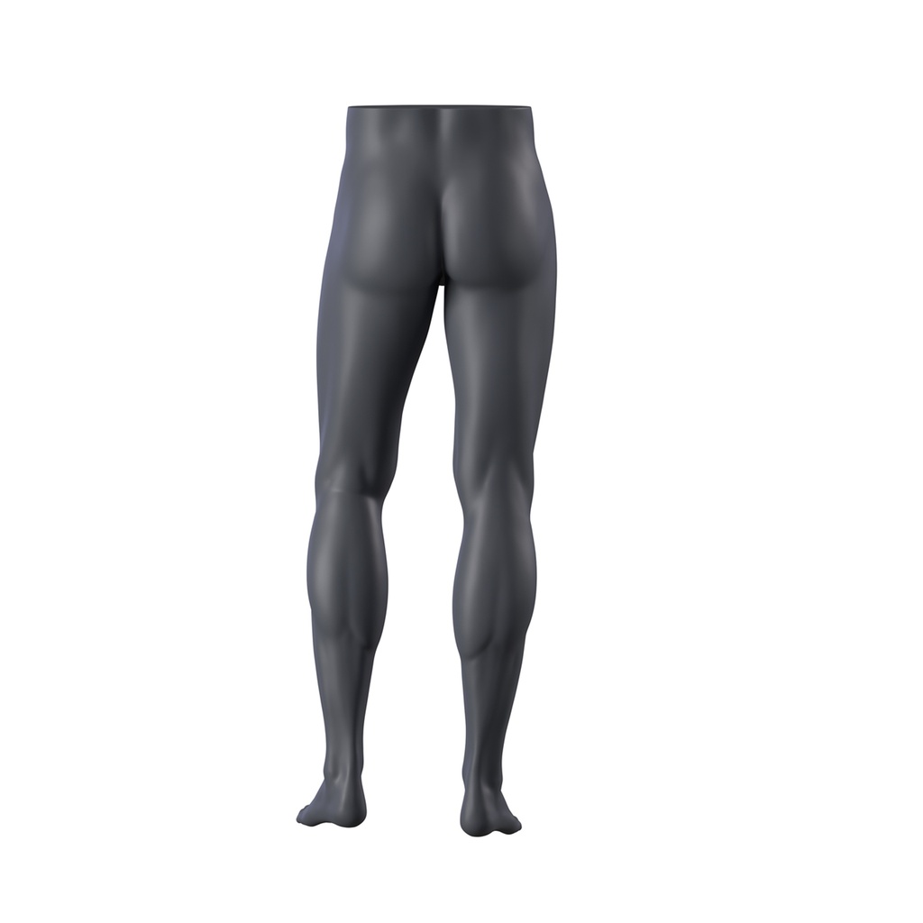 BINK - Expositor de piernas masculino, presentación de pantalones, FRP, gris grafito, postura 388 