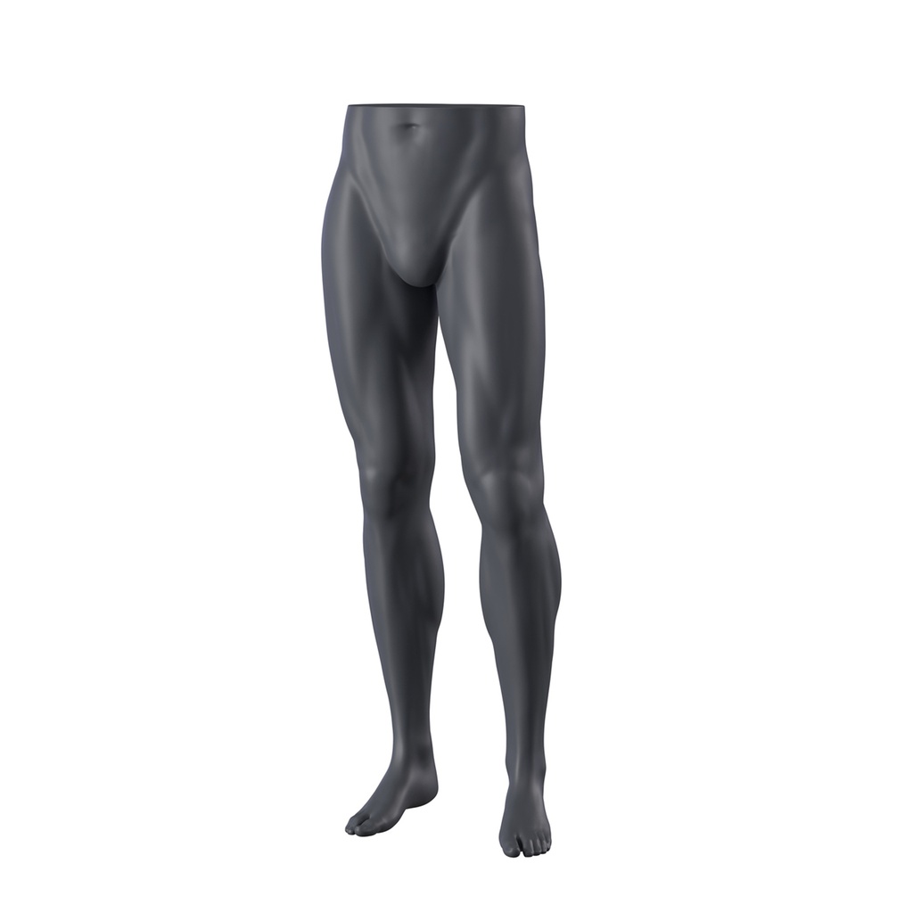 BINK - Expositor de piernas masculino, presentación de pantalones, FRP, gris grafito, postura 388 
