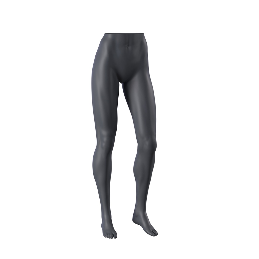 BINK - Présentoir jambes femme debout, FRP, gris graphite, pose 198