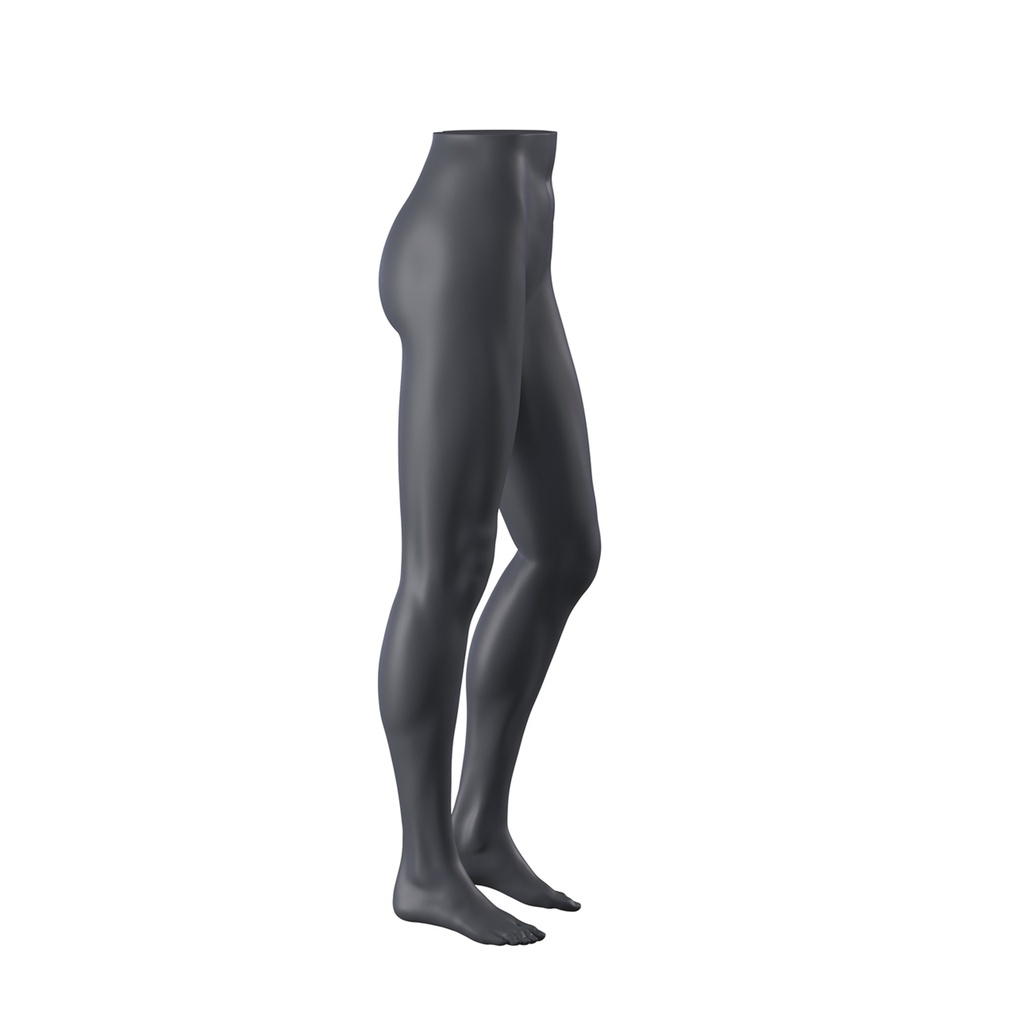 BINK - Présentoir jambes femme debout, FRP, gris graphite, pose 198