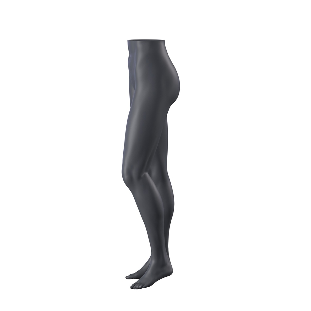 BINK - Présentoir jambes femme debout, FRP, gris graphite, pose 198