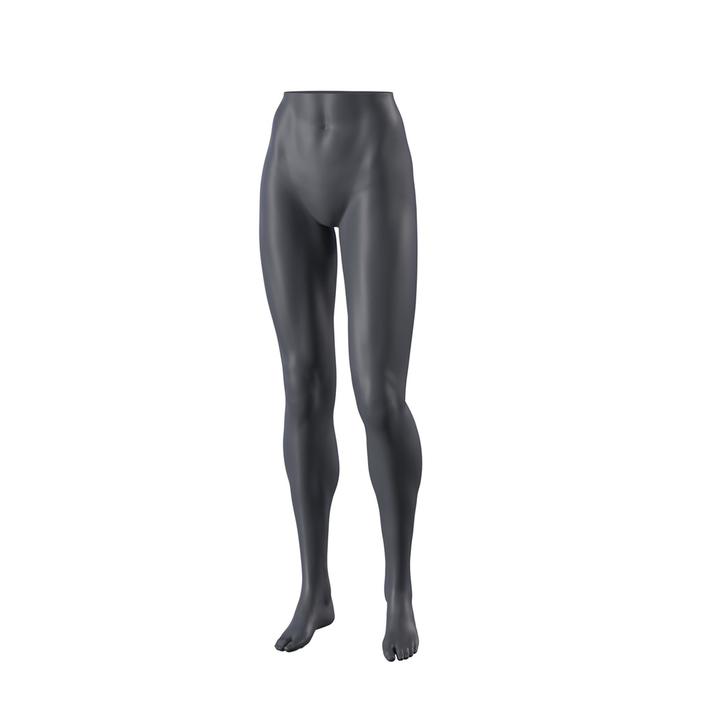 BINK - Présentoir jambes femme debout, FRP, gris graphite, pose 198