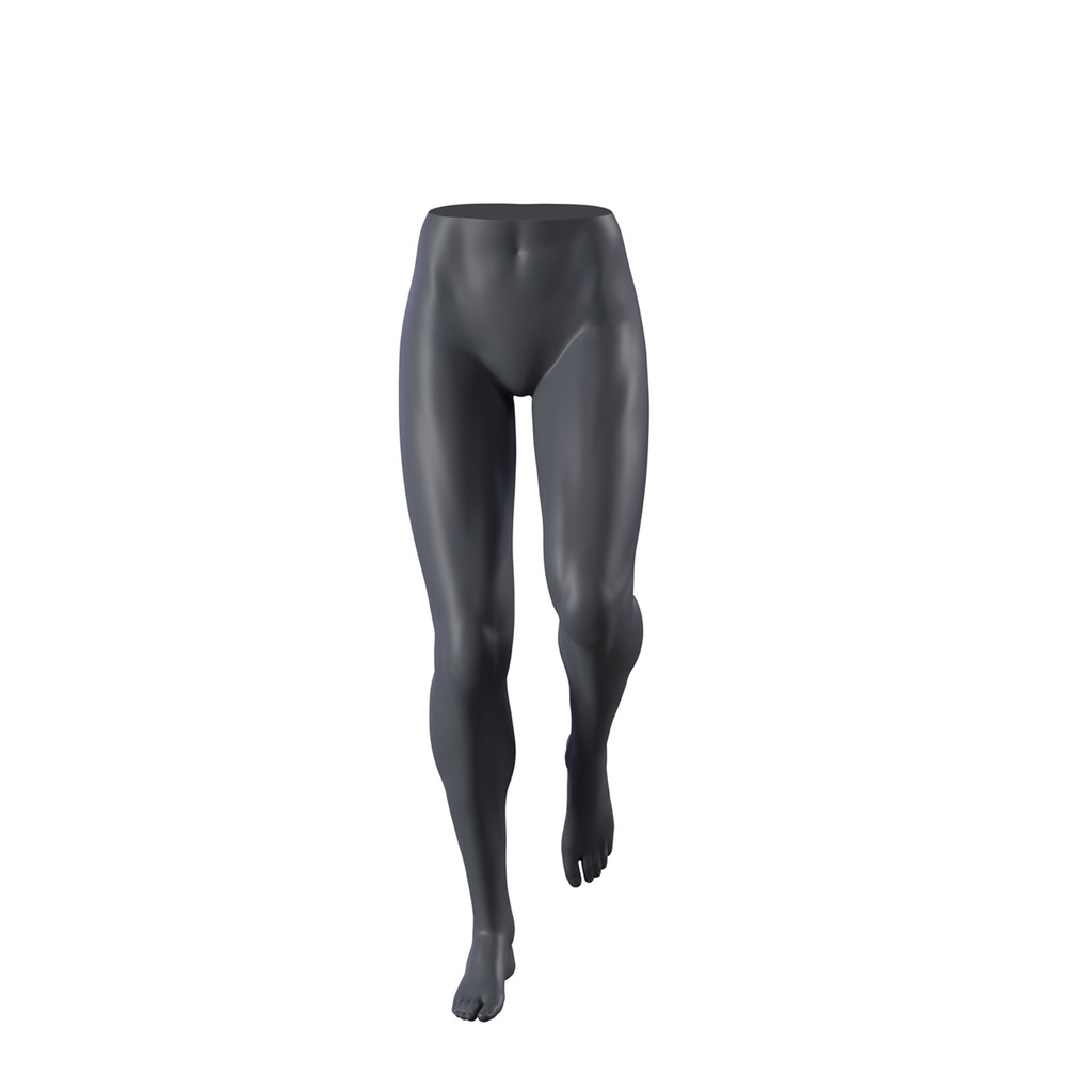 BINK - Female trousers display, running pose, FRP, graphite grey, pose 197
