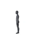 Sport mannequin kind, grafiet grijs, 10 jaar, gestilleerd hoofd, staande pose 608 