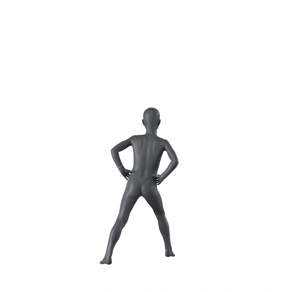 BINK - Stretching Sport-Model Kind, graphitgrau, 8 Jahre, stilisierter Kopf, Pose 612