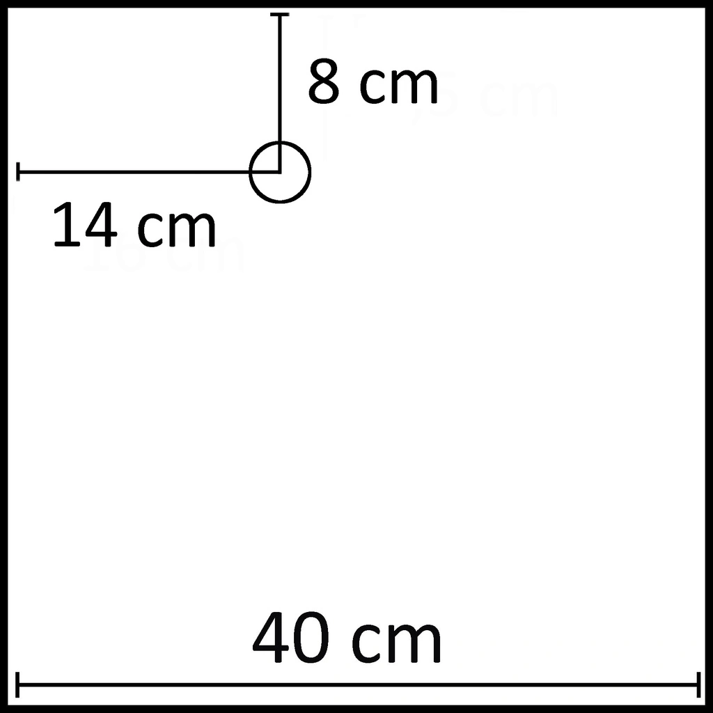 BINK - Square mannequin base 40x40 cm, brushed stainless steel