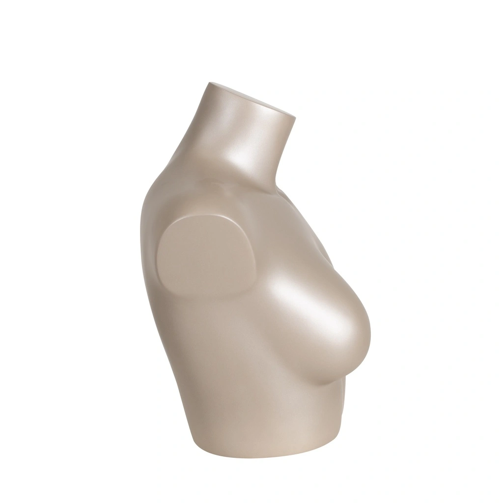 BINK - Korte damesbuste 1 borst C-cup, FRP, brons huidskleur (metallic)