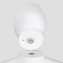 Onbreekbare kinder mannequin, 1 jaar, abstract hoofd, recycleerbare mannequin uit ABS plastic, glanzend wit, pose 11