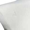 Damesbuste couture tot aan taille, maat 38, overtrokken met witte stof, afneembaar hoofd