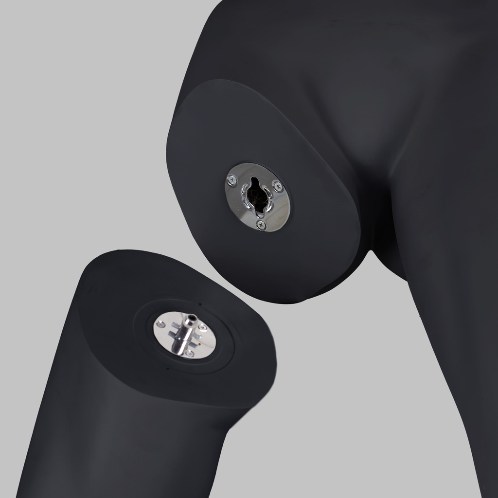 BINK - Présentoir jambes femme debout, FRP, gris graphite, pose 198