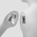 Sport mannequin kind, grijs, 10 jaar, abstract hoofd, staande pose 608