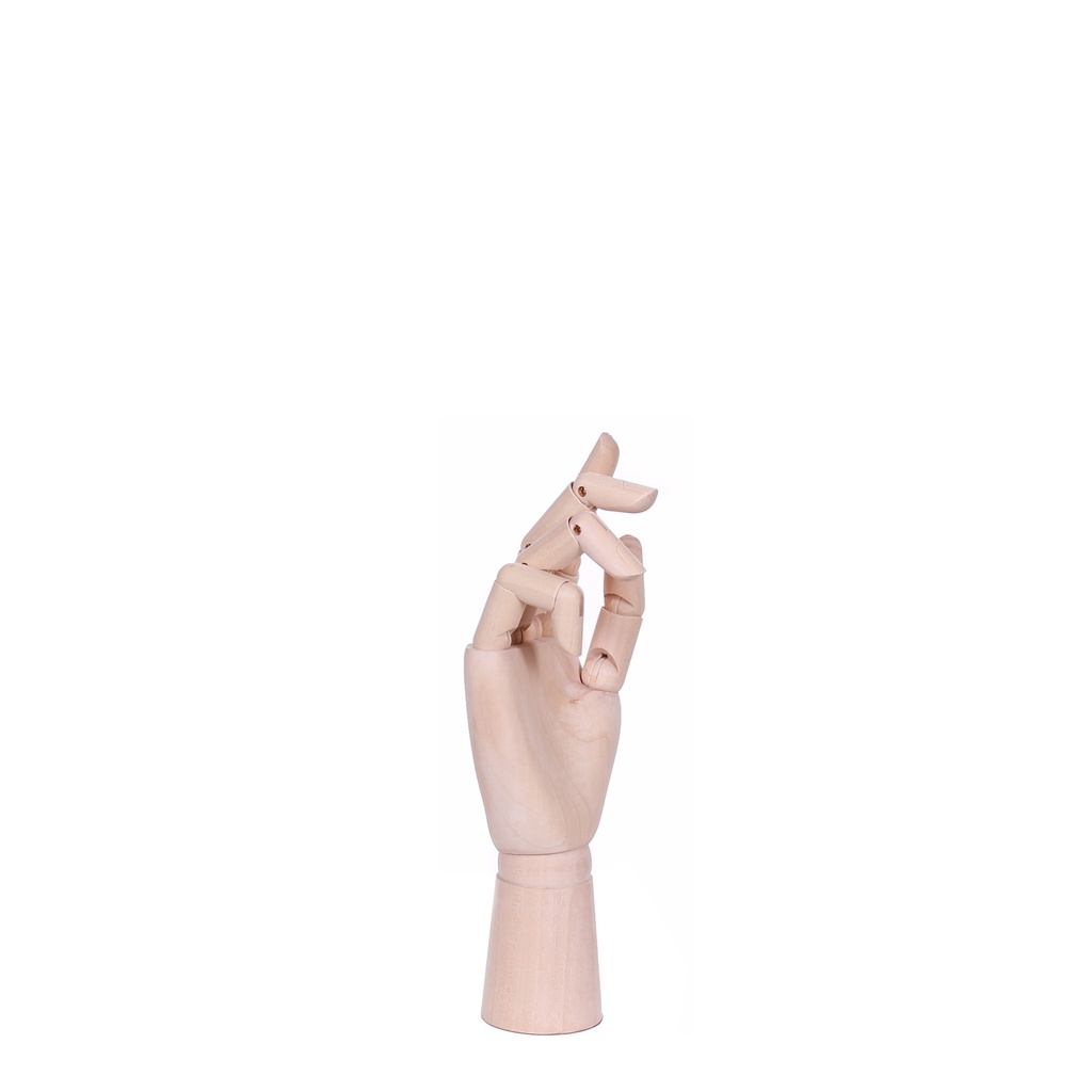 BINK - Wooden female right hand, height 27 cm, with M8 connection