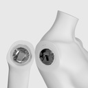 Damesbuste voor lingerie, met armen, B-cup, wit