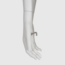 Damesbuste voor lingerie, met armen, B-cup, wit
