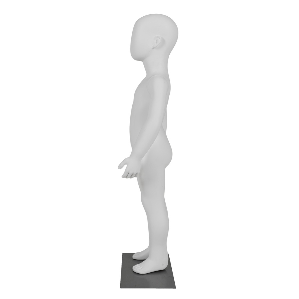 BINK - Maniquí infantil blanco, 3 ãnos, plástico, base metálica y pasador para pies
