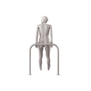 Dames mannequin, collectie NXT - gen Z, kleur lichtgrijs, leunende pose 003