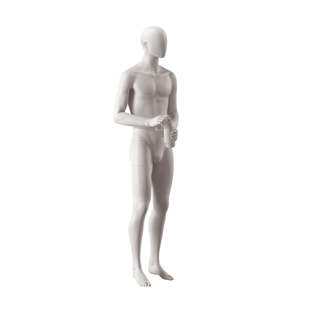 Heren mannequin, collectie NXT - gen Z, kleur lichtgrijs, staande pose 023