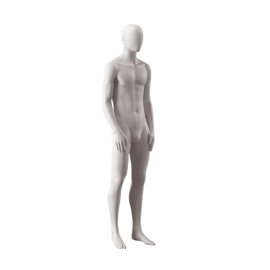 Heren mannequin, collectie NXT - gen Z, kleur lichtgrijs, staande pose 025