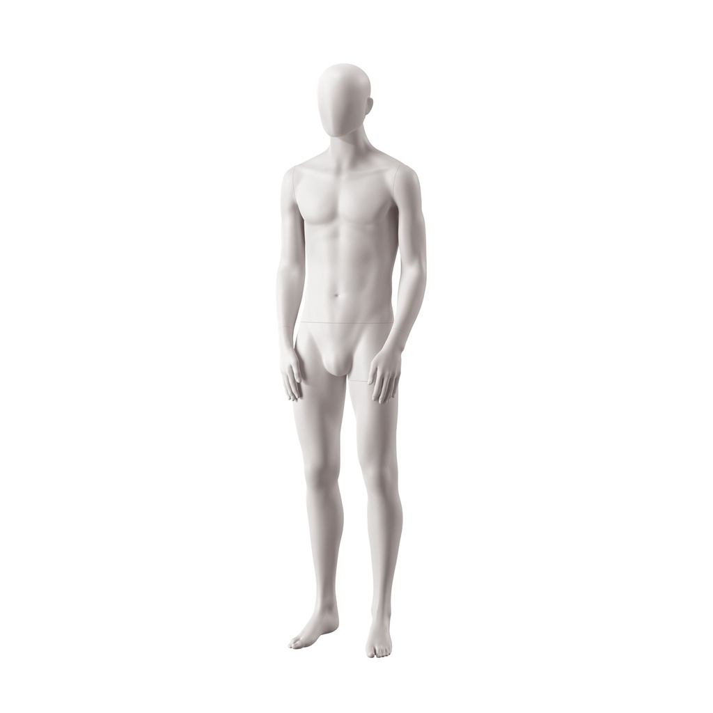 Heren mannequin, collectie NXT - gen Z, kleur lichtgrijs, staande pose 025