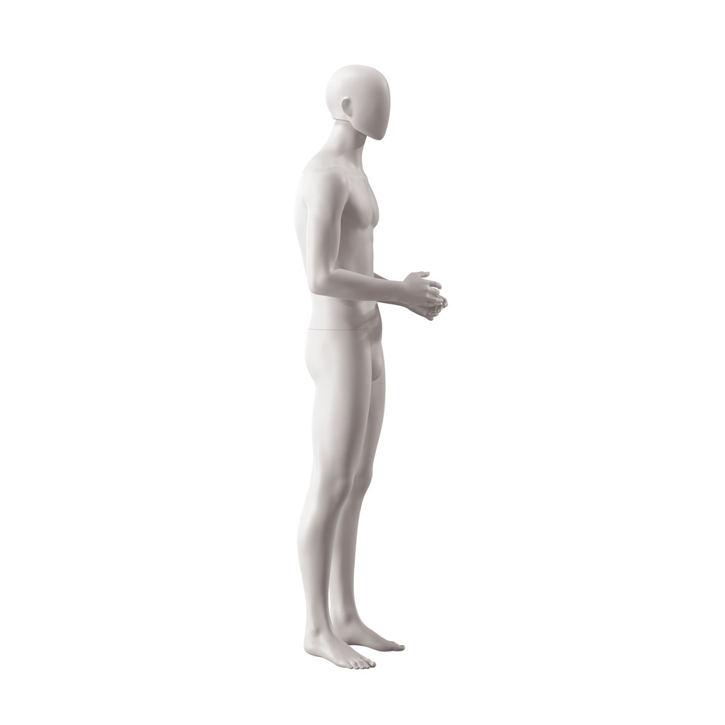 Heren mannequin, collectie NXT - gen Z, kleur lichtgrijs, staande pose 028