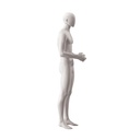 Heren mannequin, collectie NXT - gen Z, kleur lichtgrijs, staande pose 028