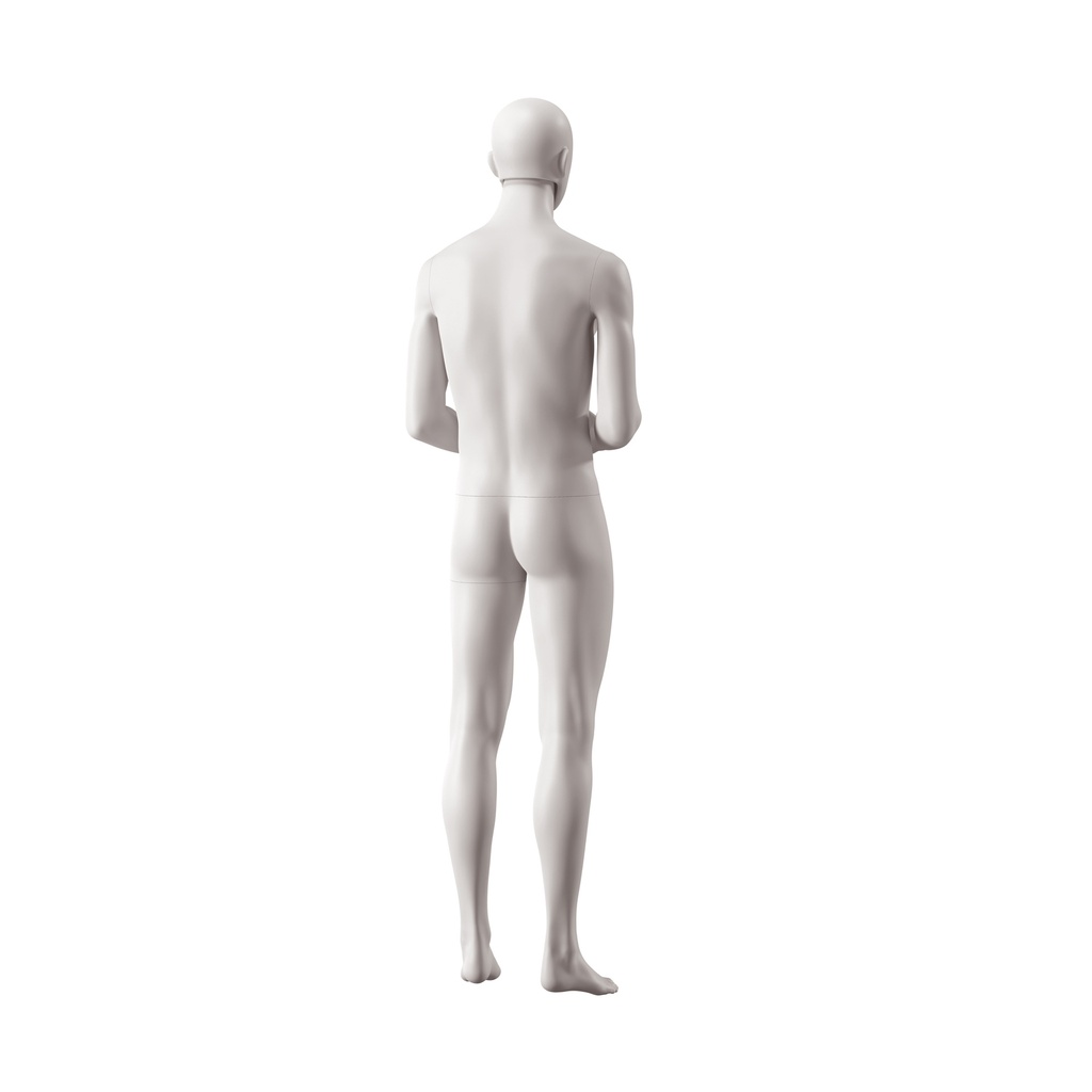 Heren mannequin, collectie NXT - gen Z, kleur lichtgrijs, staande pose 028