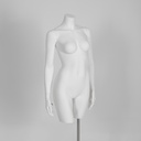 Damesbuste voor lingerie, met armen, B-cup, wit