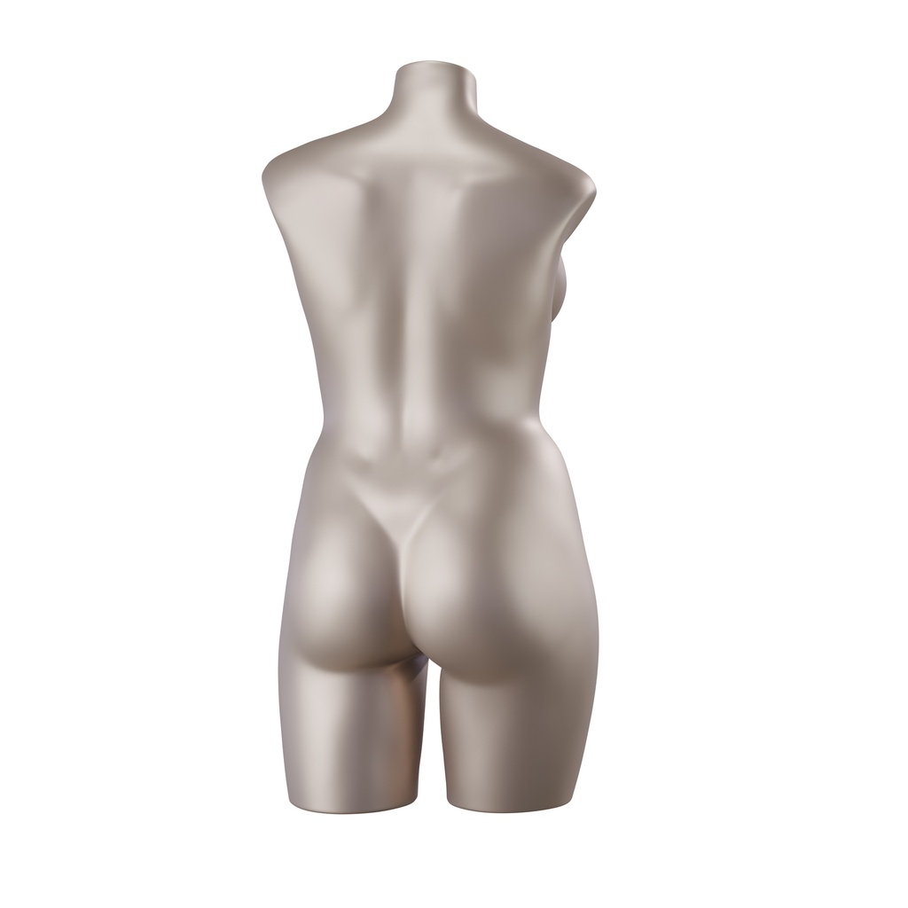 BINK - Volslanke lingerie torso, dame, D-cup, metallic huidskleur, pose 006