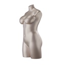 Volslanke lingerie torso, dame, D-cup, metallic huidskleur, pose 006