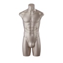 Lingerie torso, heer, metallic huidskleur, pose 301