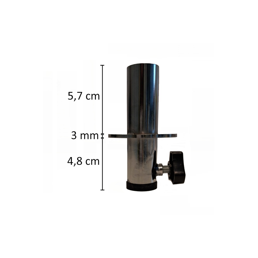BINK - Connecteur torse pr tubes dia 22mm, chromé 