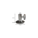 Connector voor kuitpin, chroom