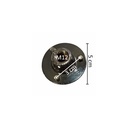 Connector voor voetplaat, chroom